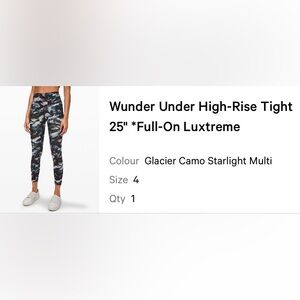 Lululemon Wunder Under Leggings